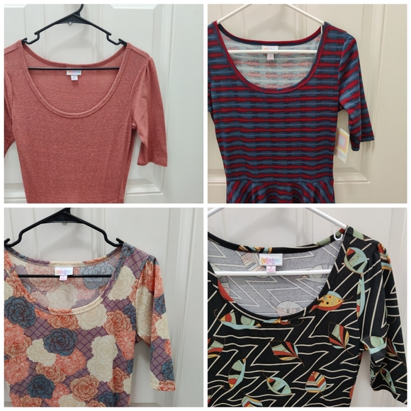 Set of 4 LuLaRoe Nicole Dresses size Small - Picture 2 of 10